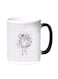 Sparrow House Printed Coffee Mug Grey/Black 11ounce