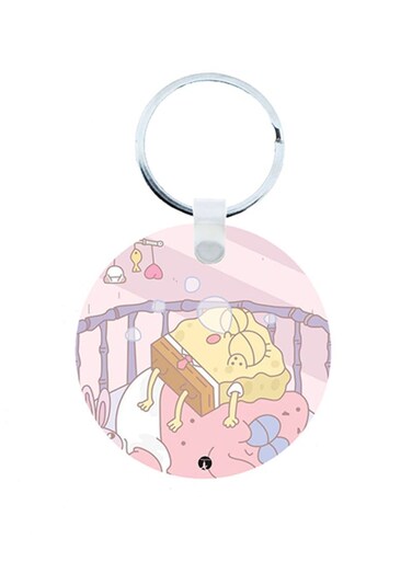 Spongebob Wooden Keychain
