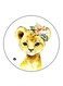 Lion Printed Fridge Magnet Multicolour