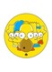 Simpsons Printed Fridge Magnet Round Multicolour