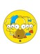 Simpsons Printed Fridge Magnet Round Multicolour