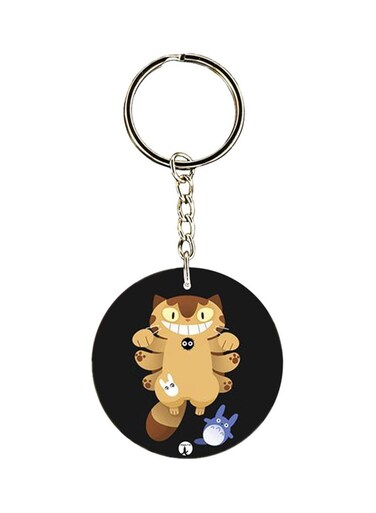 Anime Tototro Keychain Black/Yellow/White