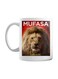 Lion King Printed Ceramic Mug White/Brown/Red