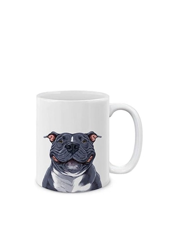 Cute Dazed Pug Puppy Dog Ceramic Coffee Mug Tea Cup, 11 OZ