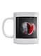 Moon Printed Mug White/Black/Red