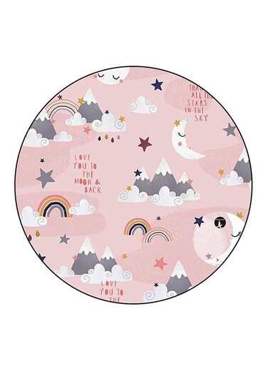 Random Things Printed Fridge Magnet Round Multicolour