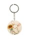 Little Rabbit Printed Round Keychain