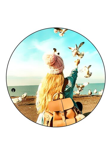 A Woman Printed Fridge Magnet Multicolour