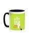 Keep Calm And Ask Questions Printed Coffee Mug Black/White 11ounce