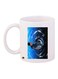 Printed Coffee Mug White/Blue/Black 11ounce