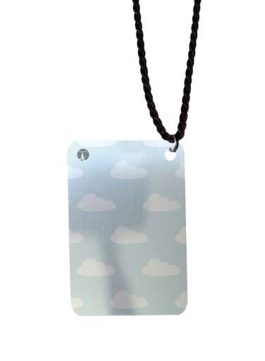 Clouds Printed Car Mirror Pendant