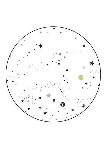 Stars Printed Fridge Magnet Multicolour