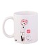 Cartoon Printed Coffee Mug White/Pink/Black 11ounce