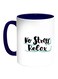 No Stress Relax Printed Coffee Mug White Blue