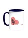 I Love My Mom Printed Coffee Mug Blue/White 11ounce