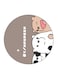 Panda Printed Fridge Magnet Multicolour 5.5 x 5.5cm