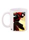 Cartoon Printed Coffee Mug White/Black/Red 11ounce