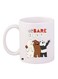 We Bare Bears Printed Coffee Mug White/Brown/Black 11ounce
