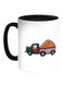 Transportation Car Printed Coffee Mug White/Black 11ounce
