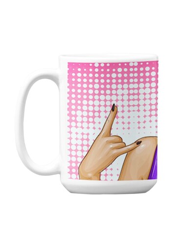 Premium Printed Ceramic Coffee Mug Multicolour 350ml