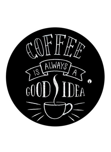 English Phrases Printed Fridge Magnet Black/White