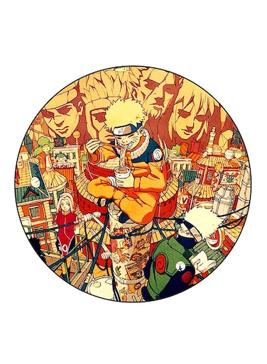 Anime Naruto Printed Fridge Magnet Multicolour