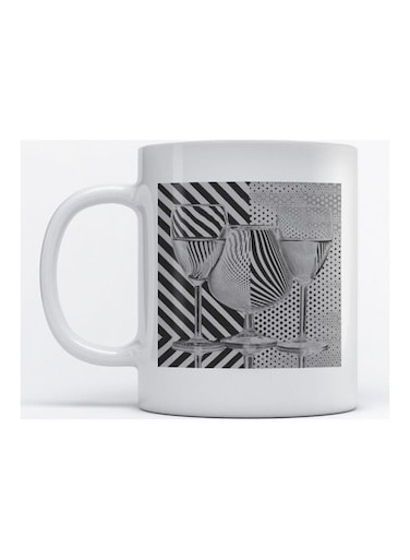 Mug Visual Art for Coffee and Tea White