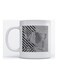 Mug Visual Art for Coffee and Tea White