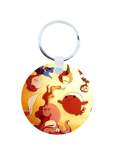 Digimon Anime Wooden Keychain