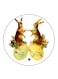 Rabbits Printed Fridge Magnet Multicolour