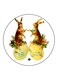 Rabbits Printed Fridge Magnet Multicolour