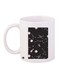 Space Printed Coffee Mug White/Black/Pink 11ounce