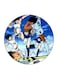 The Anime Captain Majid Theme Printed Fridge Magnet Blue/White/Green