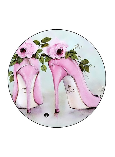 Women Sandal Printed Fridge Magnet Multicolour
