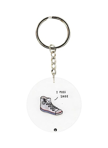 Double Side Shoe Printed Keychain