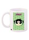 Buttercup Printed Coffee Mug White/Black/Green 11ounce