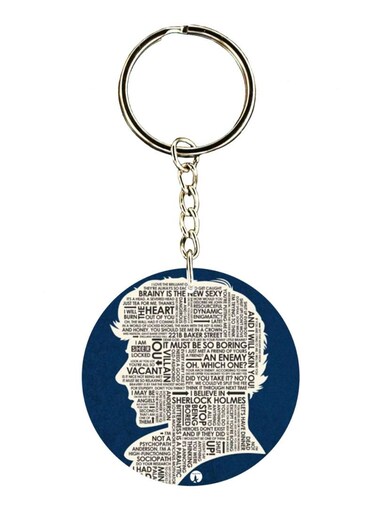 Television Show Sherlock Printed Keychain