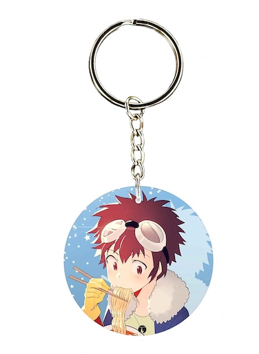 The Anime Digimon Double Side Printed Keychain