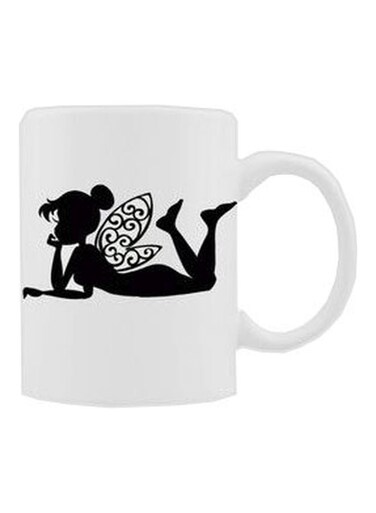Tinkerbell Printed Mug White/Black