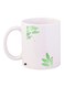 Leaves Printed Coffee Mug White/Green 11ounce