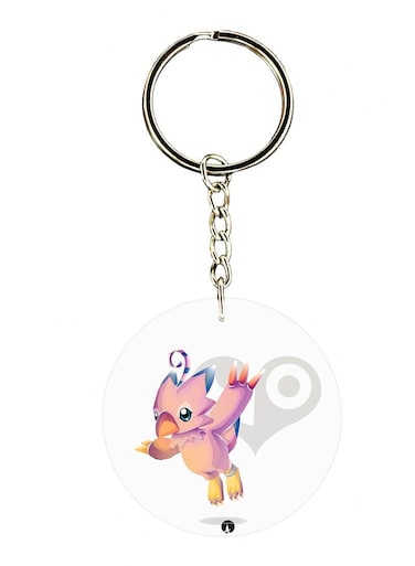 The Anime Digimon Double Side Printed Keychain