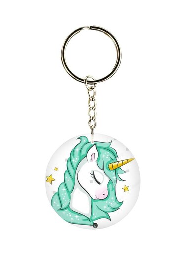 Unicorn Printed Keychain