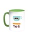 You Are My Cup Of Tea Printed Coffee Mug Green/White 11ounce