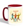 Happy Friendship Day Printed Coffee Mug, Red 11 Ounce
