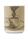 Premium Printed Ceramic Coffee Mug White/Beige 350ml