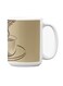 Premium Printed Ceramic Coffee Mug White/Beige 350ml