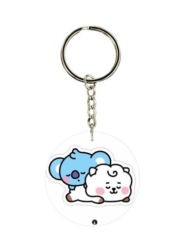 Cartoon Animals Printed Keychain