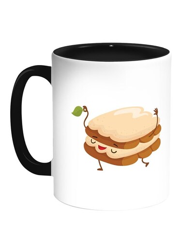 Food - Cake Printed Coffee Mug White/Black 11ounce