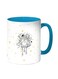 Stars And Dreams Printed Coffee Mug White Blue 11 ounce