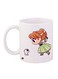 Cartoon Printed Coffee Mug White/Green/Brown 11ounce